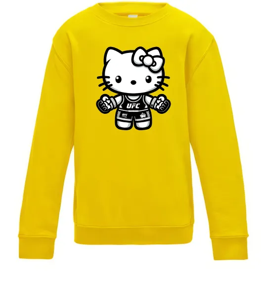 Детский Свитшот UFC Kitty Солнечно желтый фото