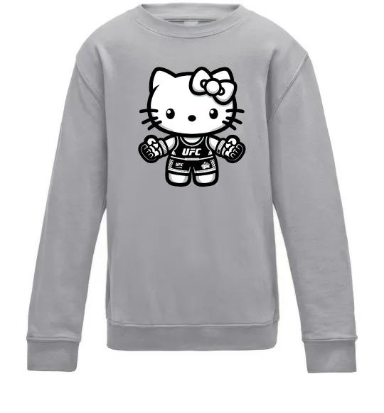 Детский Свитшот UFC Kitty Серый меланж фото