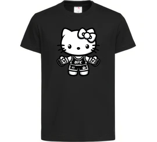 Детская футболка UFC Kitty Черный фото