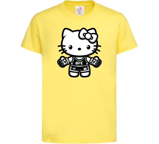 Детская футболка UFC Kitty Лимонный фото