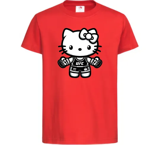 Детская футболка UFC Kitty Красный фото