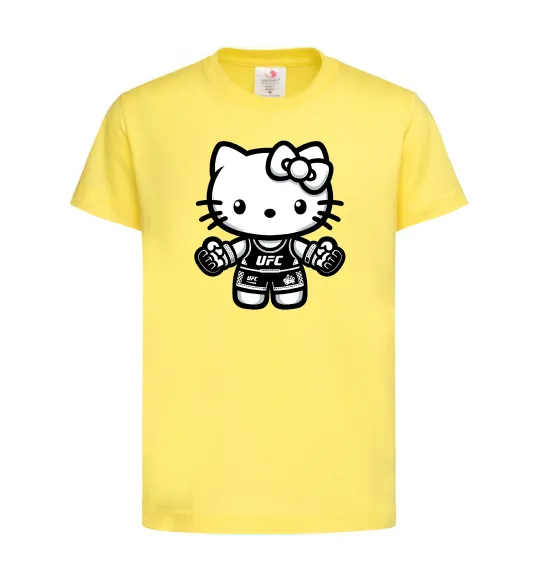 Дитяча футболка UFC Kitty Лимонний фото