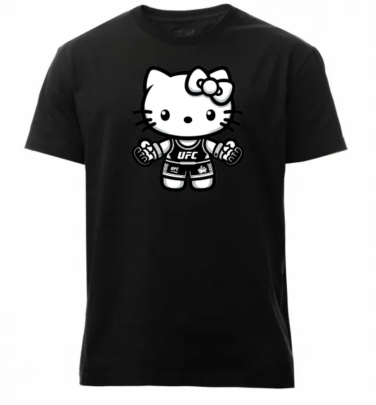 Мужская премиум футболка UFC Kitty Черный фото