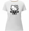Женская премиум футболка UFC Kitty Белый фото