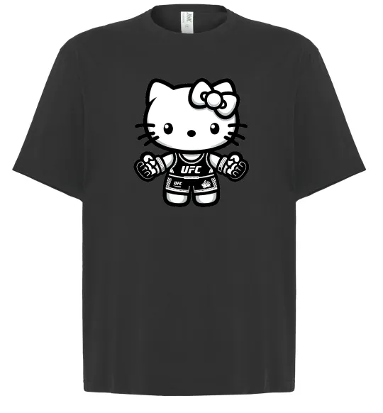 Футболка Оверсайз UFC Kitty Черный фото