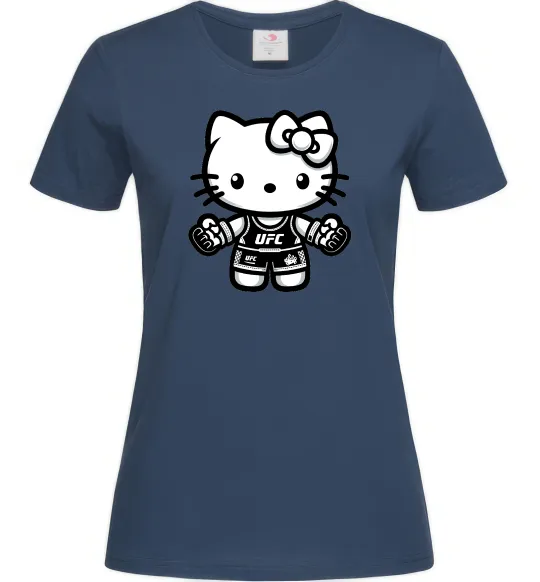 Женская футболка UFC Kitty Темно-синий фото