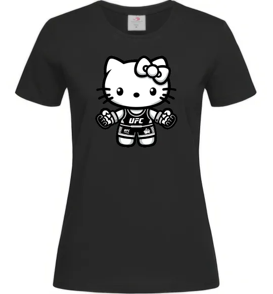 Женская футболка UFC Kitty Черный фото