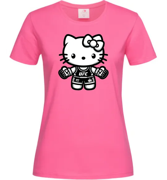 Женская футболка UFC Kitty Ярко-розовый фото