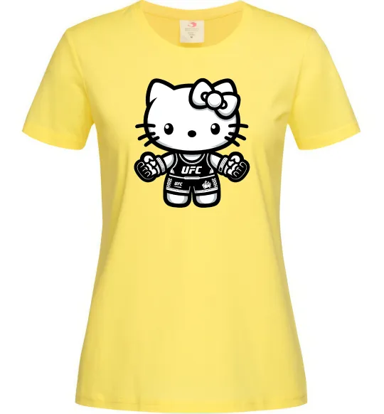 Женская футболка UFC Kitty Лимонный фото