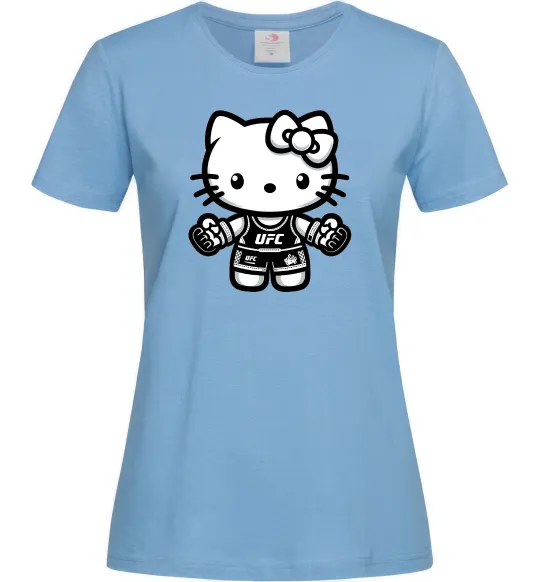 Женская футболка UFC Kitty Голубой фото