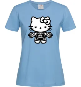 Женская футболка UFC Kitty Голубой фото