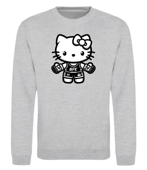 Свитшот UFC Kitty Серый меланж фото