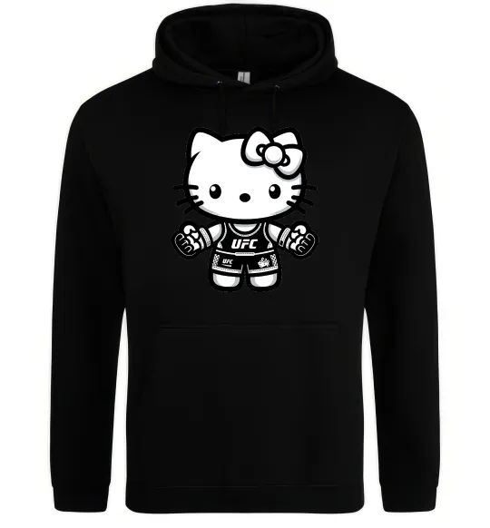 Мужская толстовка (худи) UFC Kitty Черный фото