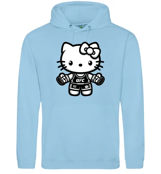 Женская толстовка (худи) UFC Kitty Голубой фото