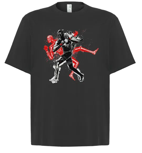 Футболка Оверсайз UFC fighter Черный фото