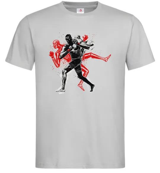 Мужская футболка UFC fighter Серый фото