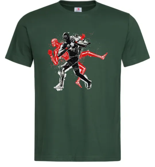 Мужская футболка UFC fighter Темно-зеленый фото