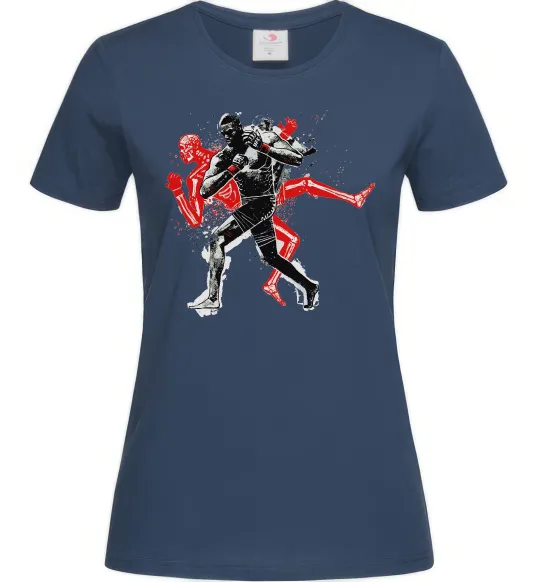 Женская футболка UFC fighter Темно-синий фото