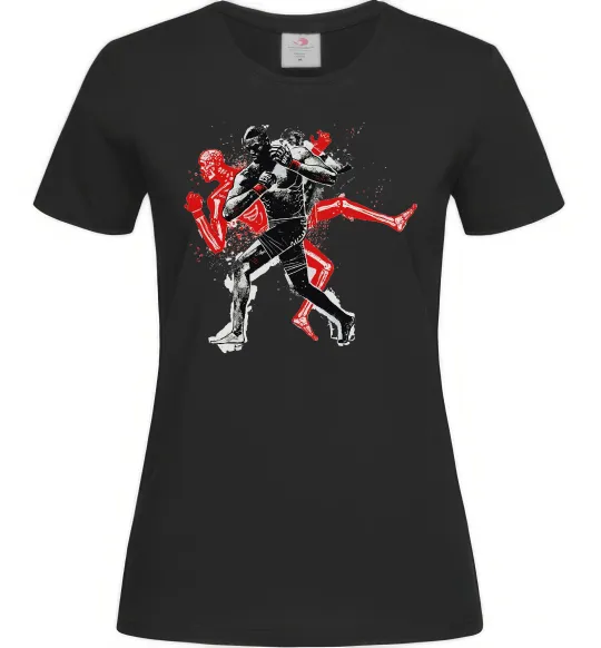 Женская футболка UFC fighter Черный фото