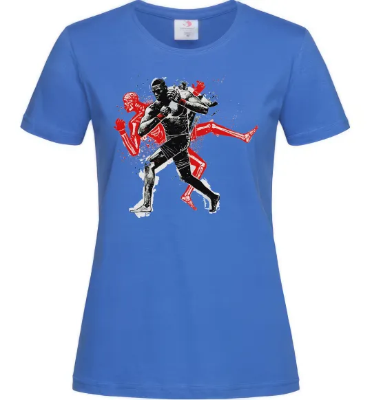 Женская футболка UFC fighter Ярко-синий фото