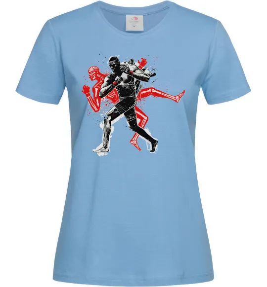 Женская футболка UFC fighter Голубой фото