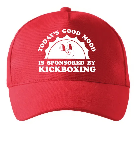 Кепка Kickboxing good mood Красный фото