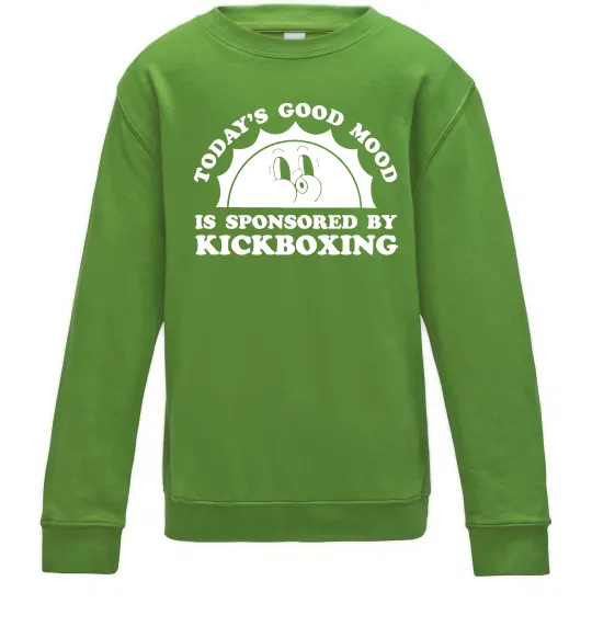 Детский Свитшот Kickboxing good mood Лаймовый фото