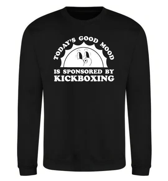 Свитшот Kickboxing good mood Черный фото
