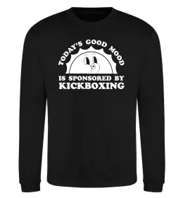 Свитшот Kickboxing good mood Черный фото