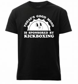 Мужская премиум футболка Kickboxing good mood