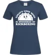 Женская футболка Kickboxing good mood Темно-синий фото