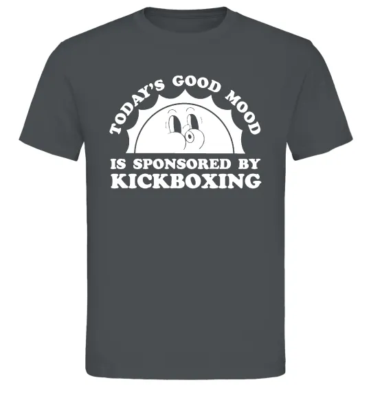 Мужская футболка Kickboxing good mood Графит фото