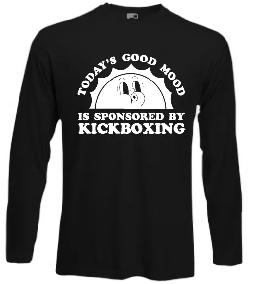 Лонгслив Kickboxing good mood Черный фото