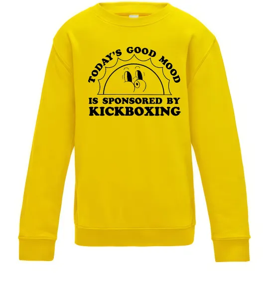 Детский Свитшот Kickboxing good mood Солнечно желтый фото