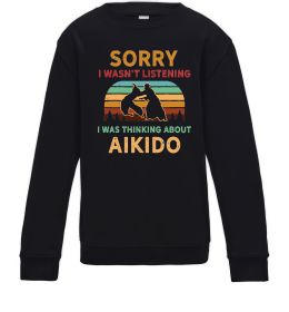 Дитячий світшот Thinking about aikido