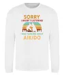 Свитшот Thinking about aikido Белый фото