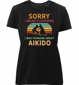Жіноча преміум футболка Thinking about aikido