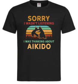 Чоловіча футболка Thinking about aikido