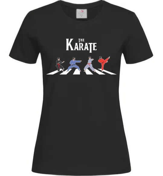 Женская футболка The Karate Черный фото