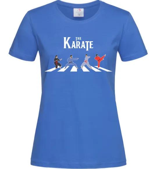 Женская футболка The Karate Ярко-синий фото