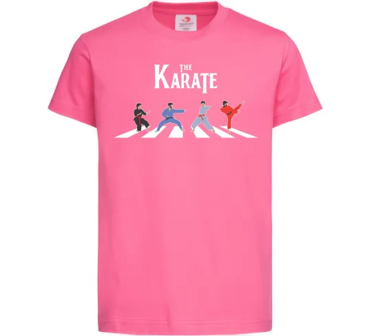 Детская футболка The Karate Ярко-розовый фото