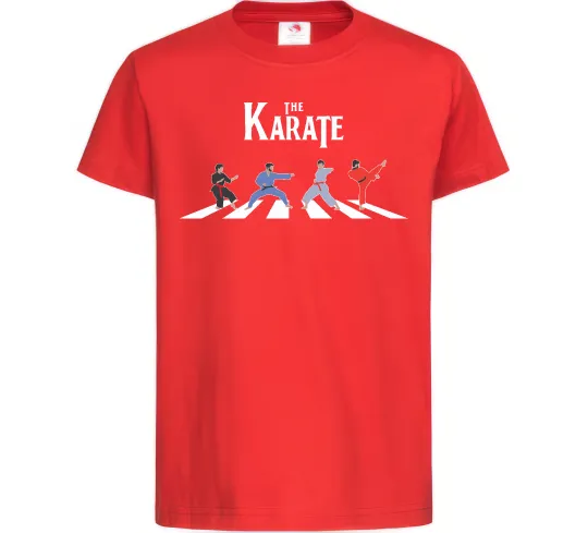 Детская футболка The Karate Красный фото