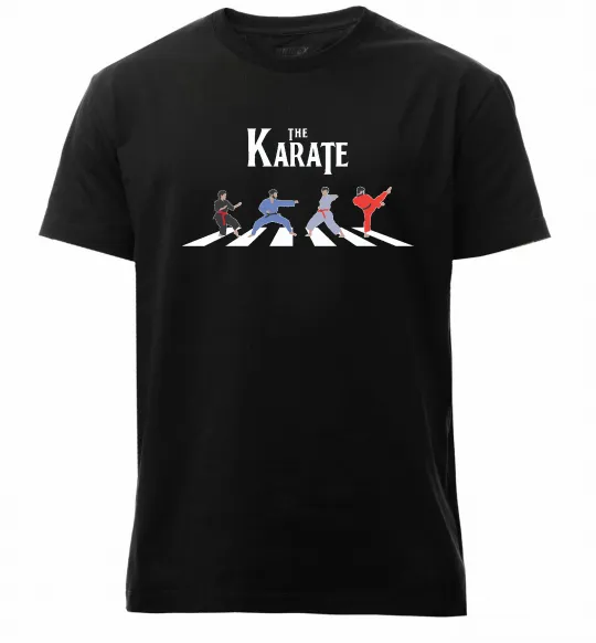Мужская премиум футболка The Karate Черный фото