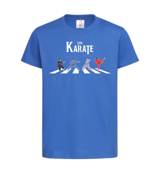 Дитяча футболка The Karate Яскраво-синій фото