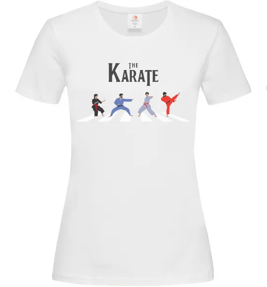 Женская футболка The Karate Белый фото