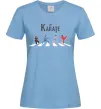 Женская футболка The Karate Голубой фото