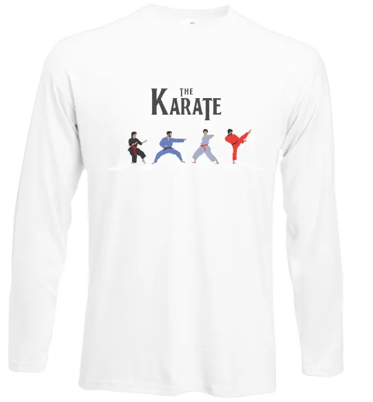 Лонгслив The Karate Белый фото