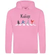 Мужская толстовка (худи) The Karate Розовый фото