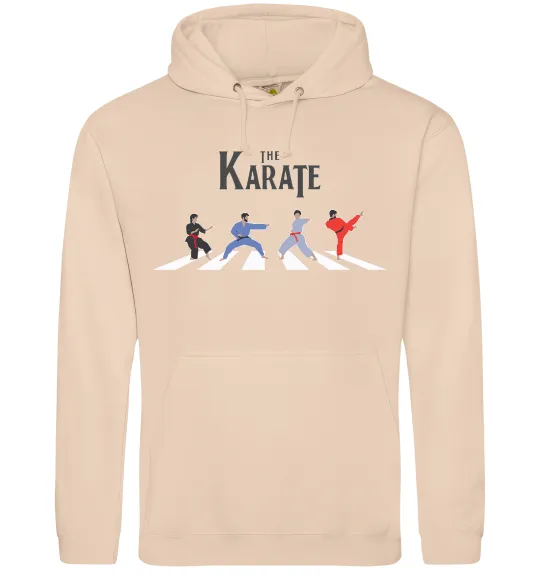 Мужская толстовка (худи) The Karate Песочный фото