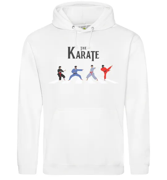 Женская толстовка (худи) The Karate Белый фото